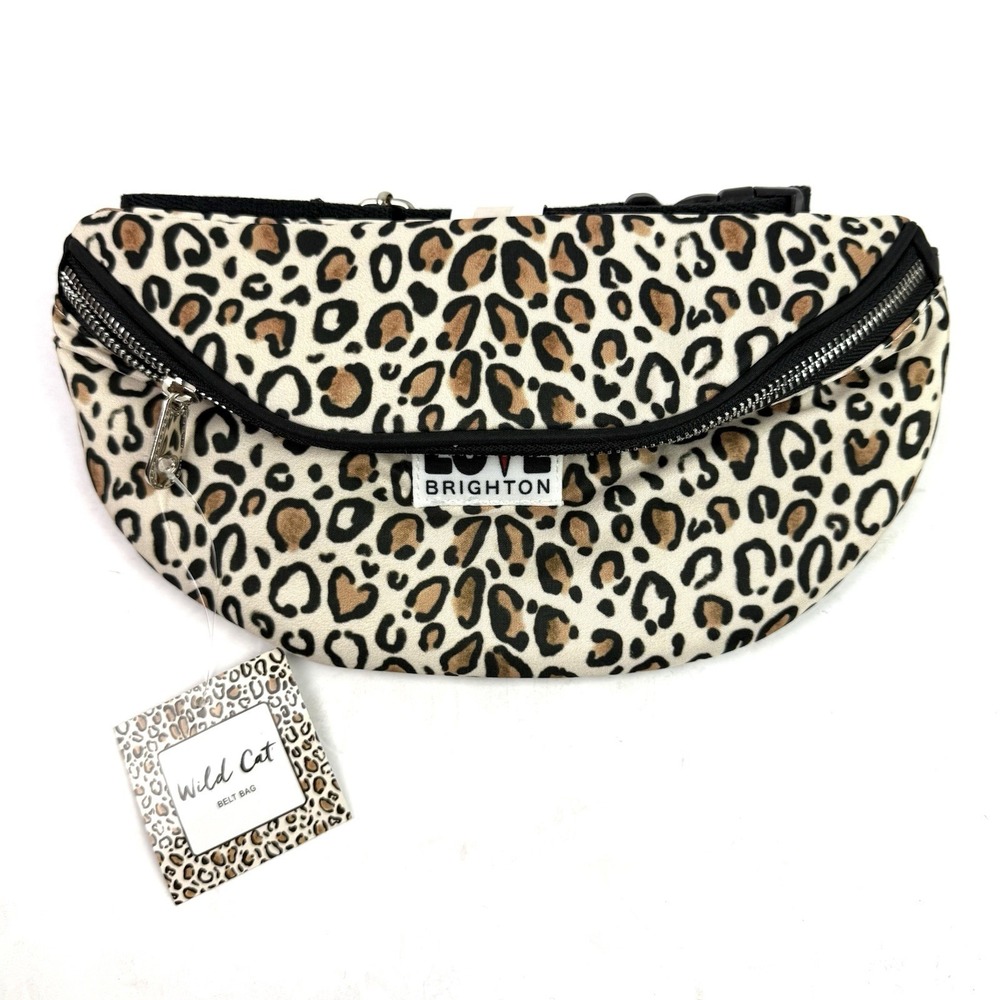 Brighton Wild Cat Belt Bag Leopard Nylon Handbag Limited Edition Brand New